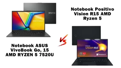 notebook barato asus vivobook go ryzen 5 ou positivo vision r15 1