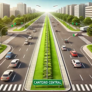 O que é Canteiro central