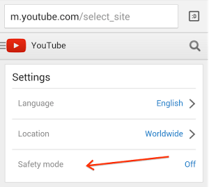 Ativar ou desativar o Modo Restrito No YouTube