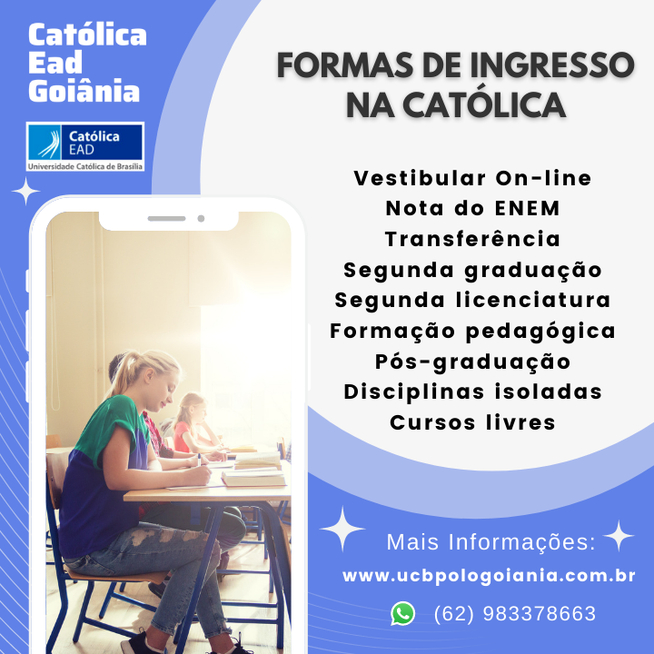 Curso de Graduação EAD vai superar presencial em 2022 4 Católica EAD Goiânia