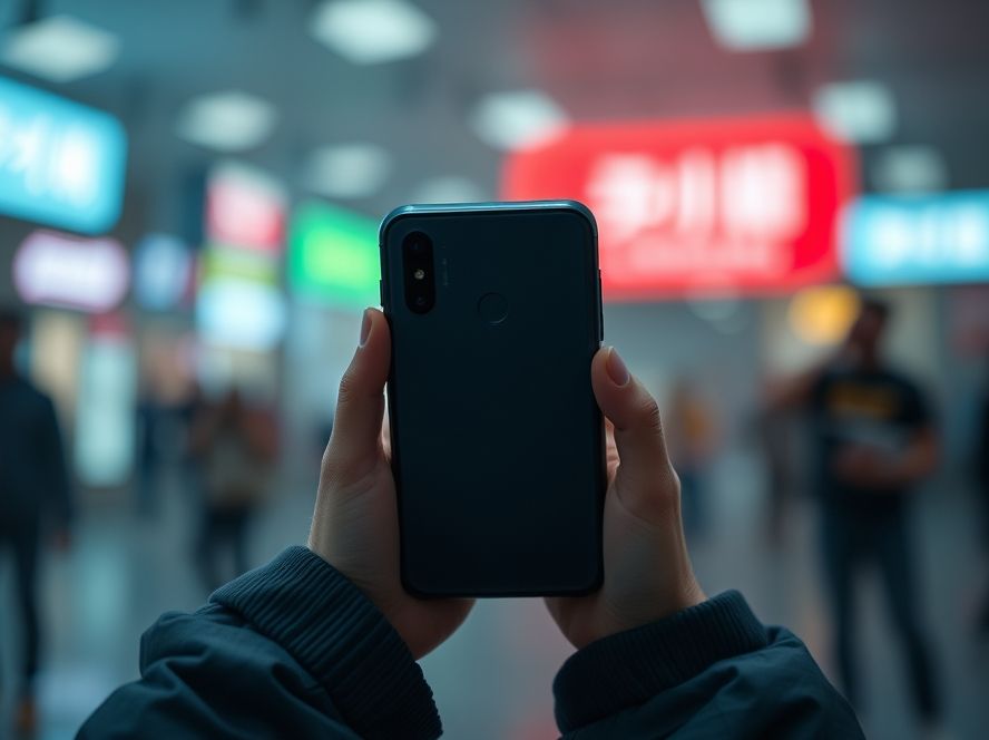 Celular Xiaomi com modo macro