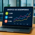 Ilustração de como medir resultados do Google Meu Negócio, destacando métricas importantes como cliques e chamadas.