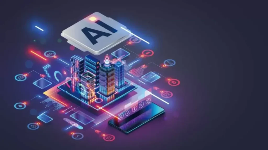 Inteligência artificial: Gartner prevê investimento de US$ 2,5 tri em 2026 1 Executivos analisando gráficos de investimento em IA com data center ao fundo