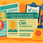 Ilustração sobre o que mudou na nova CNH com destaque para documentos e prazos de adaptação.