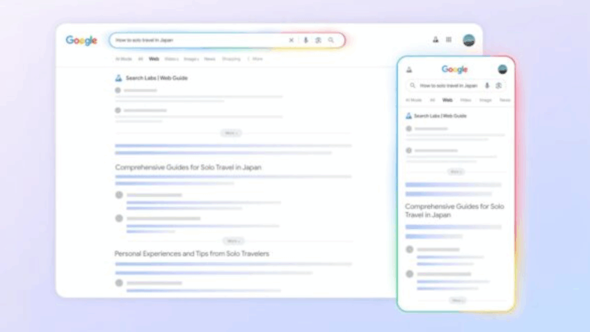 Google implementa IA para reescrever manchetes no Discover permanentemente 1 Smartphone mostrando feed do Google Discover com manchetes e indicação de conteúdo gerado por IA