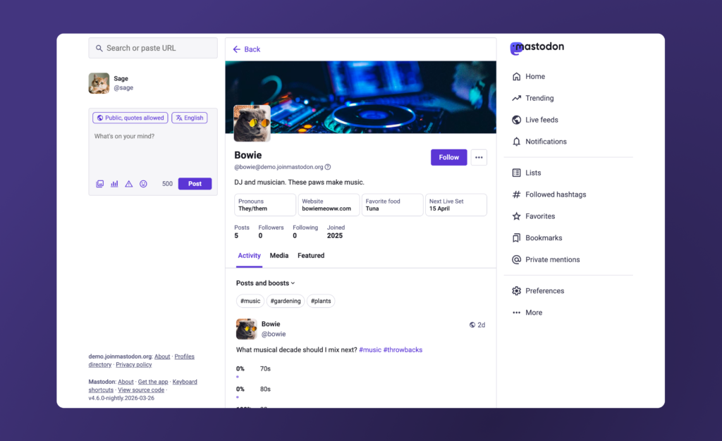 Mastodon: Novo Visual para Ganhar Usuários e Desafiar X 1 news 38176 1774560902
